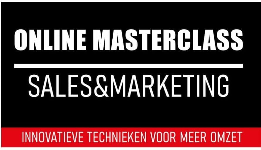 Online Masterclass Sales En Marketing Innovatieve Technieken Voor Meer Omzet An Vermeulen En Yarlini Coaching